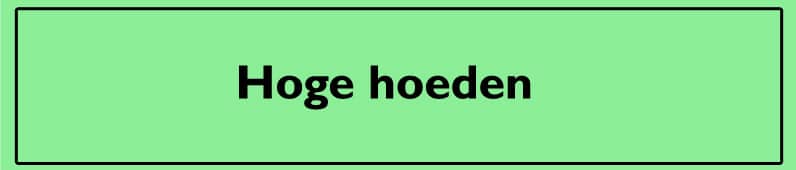 Hoge hoeden