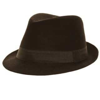 A1023 Black wholesale trilby developed from wool and available for purchase from hat supplier SSP Hats