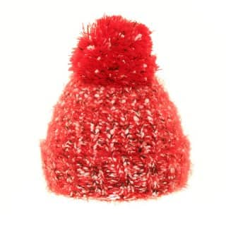 A1231-Ladies eyelash wool bobble hat Wholesale ladies bobble hat developed from wool