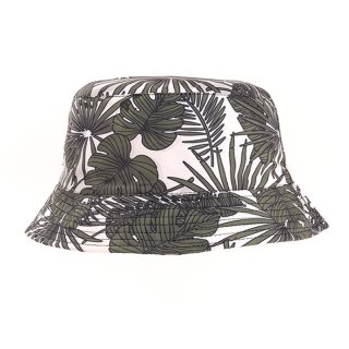 Wholesale mens bush hat with leafy print
