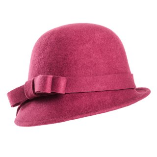 A1457- PK of 6 ladies felt short brim hat Wholesale cloche short brim hat in packs of six