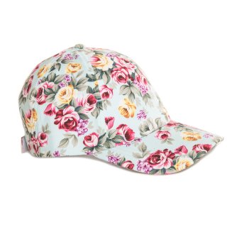 A1486-Ladies Floral Baseball Cap Bulk Baseball cap with floral patterning