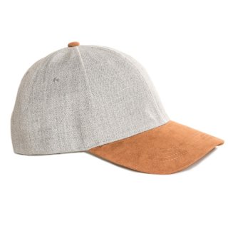 A1508-Adults baseball with fuax suede peak Wholesale adults baseball with camel faux suede peak