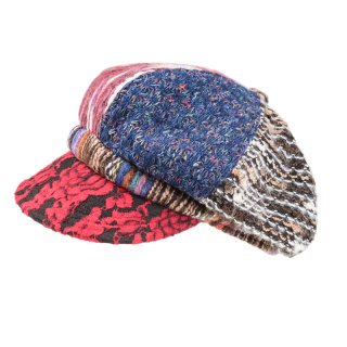 A1554-Ladies pattern bakerboy cap Wholesale ladies patterned bakerboy cap