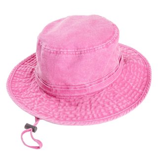 Wholesale ladies washed aussie style hat in pink