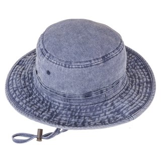 Wholesale mens washed aussie style hat in navy