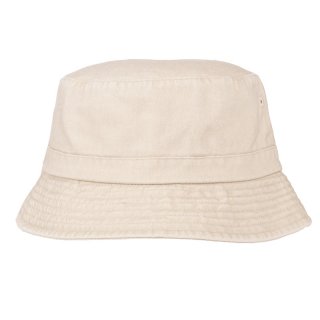 A1570-Ladies washed bucket hat Wholesale ladies washed bucket hat in beige