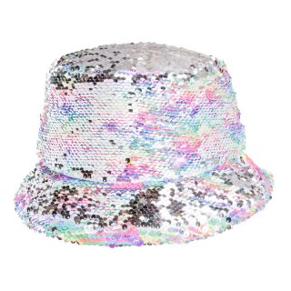 A1590-Adults flipable sequin bush hat Wholesale adults flipable rainbow patterened sequin bush hat