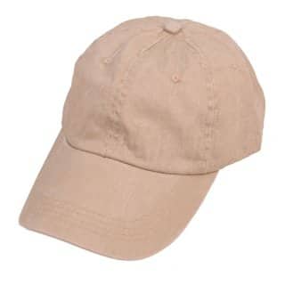 Wholesale relaxed baseball cap in beige