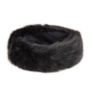 A1645-LADIES BLACK FAUX FUR HEADBAND