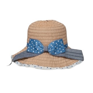 A1663- LADIES SHORT BRIM HAT WITH BOW BAND A1663- LADIES SHORT BRIM HAT WITH BOW BAND