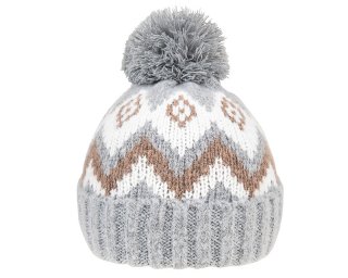 A1672- LADIES PATTERN KNITTED BOBBLE HAT