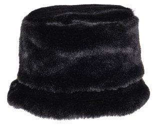 A1694- LADIES FULL FAUX FUR BUCKET HAT WITH FLEECE LINING