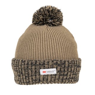 A1707 - MENS RIBBED THINSULATE BOBBLE HAT A1707 - MENS RIBBED THINSULATE BOBBLE HAT