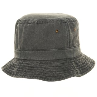 Wholesale relaxed bush hat with eyelets and denim washed look