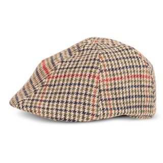 A1775- MENS CHECKED PREFORMED FLAT CAP