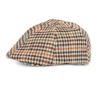 A1776- MENS CHECKED PREFORMED FLAT CAP