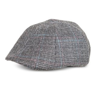 A1777- MENS PATTERNED PREFORMED FLAT CAP