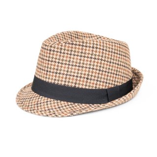 A1778 - MENS CHECKED TRILBY