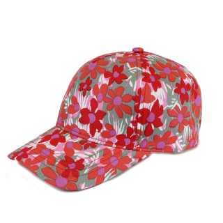 A1828- LADIES FLOWER PRINT BASEBALL CAP