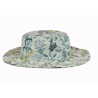 A1848- LADIES COTTON WIDE BRIM FLOWER PRINT SUN HAT