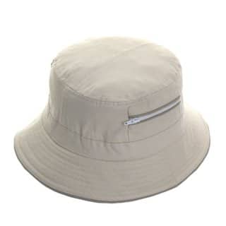 A185 - Adults 2-tone bush hat Wholesale 2-tone adults bush hat in stone and khaki