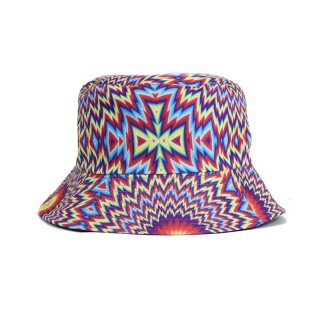 A1913 -PK OF 6  ADULT UNISEX RAVE DYE BUCKET HAT