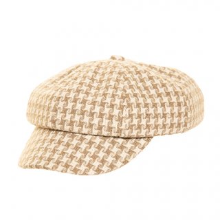 A2000- LADIES DOG TOOTH BAKERBOY CAP