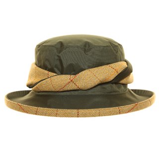A2063- PK OF 6 LADIES TEFLON COATING WIDE BRIM HAT