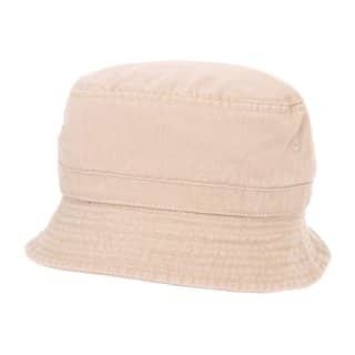 A224 - ADULTS' UNISEX WASHED BUSH HAT WITH CHECKED LINING