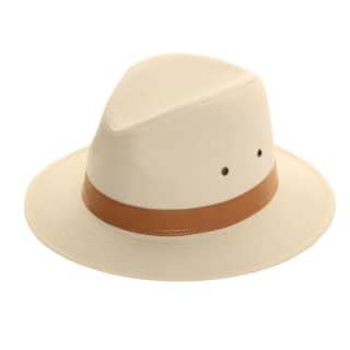 A232 - MEN'S FEDORA WITH BROWN BAND