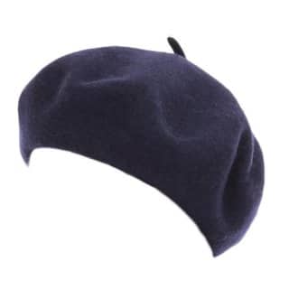 Wholesale navy womens beret developed from wool felt