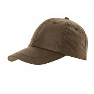 Bulk wax baseball cap in colour olive