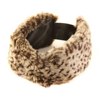 A876 - Womens elasticated faux fur headband Wholesale Womens elasticated faux fur headband