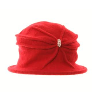 A929 - LADIES WOOL CLOCHE WITH BEAD DETAIL