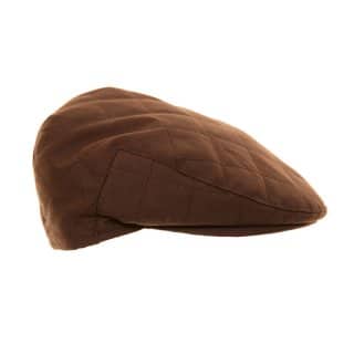 AE23 - ADULTS BEST QUALITY QUILTED WAX FLAT CAP