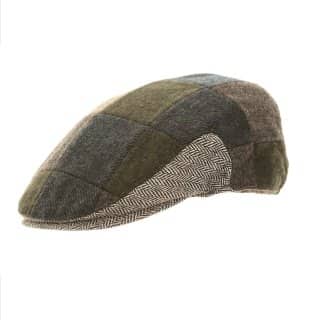 AE29-PK 6 Blue mix patchwork flat cap Wholesale blue mix patchwork flat cap