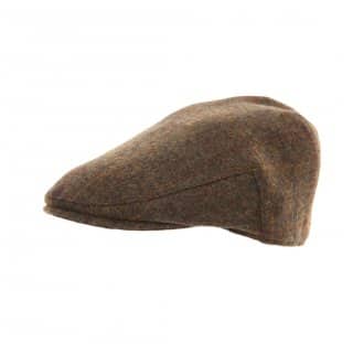 AE33 - Unisex tweed flat cap Wholesale brown tweed flat cap