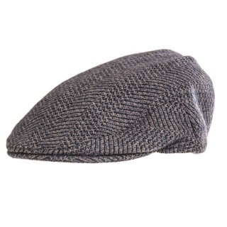 Bulk Mens blue flat cap developed from wool patterning