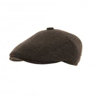 AK25 - MEN'S STRUCTURED PINSTRIPE FLAT CAP