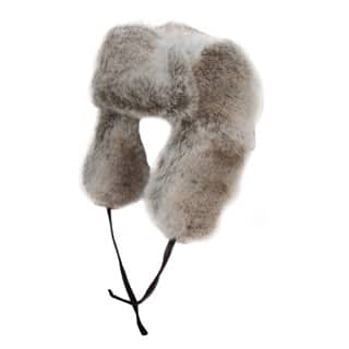 AW 109 - GREY FAKE FUR TRAPPER