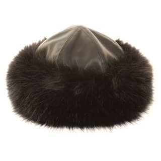 ladies leather hats
