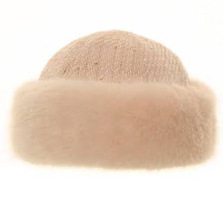 Wholesale ladies quality pink faux fur hat