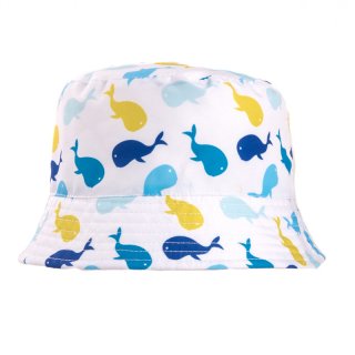 B286-Baby boys whale print bush hat