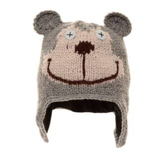 B71 - BABIES' KNITTED BEAR HAT