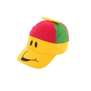 C142 - CHILDS ASSORTED SMILEY FACE BASEBALL CAPS