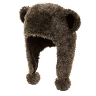 C314 - CHILDREN'S QUALITY FAUX FUR PERU HAT WITH BEAR EARS
