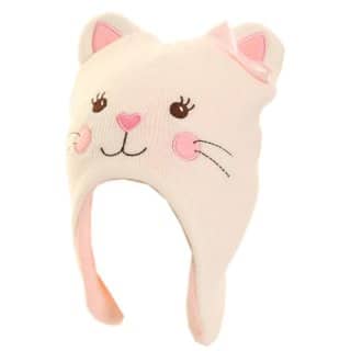 C345 - Girls fleece lined cat peru hat