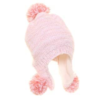 C406 - GIRLS CHUNKY KNIT PERU-METALLIC WEAVE & FLEECE LINING