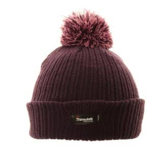 C507-Kids thinsulate hat 2-tone pom-pom Wholesale kids thinsulate hat in purple featuring a 2 tone pom pom
